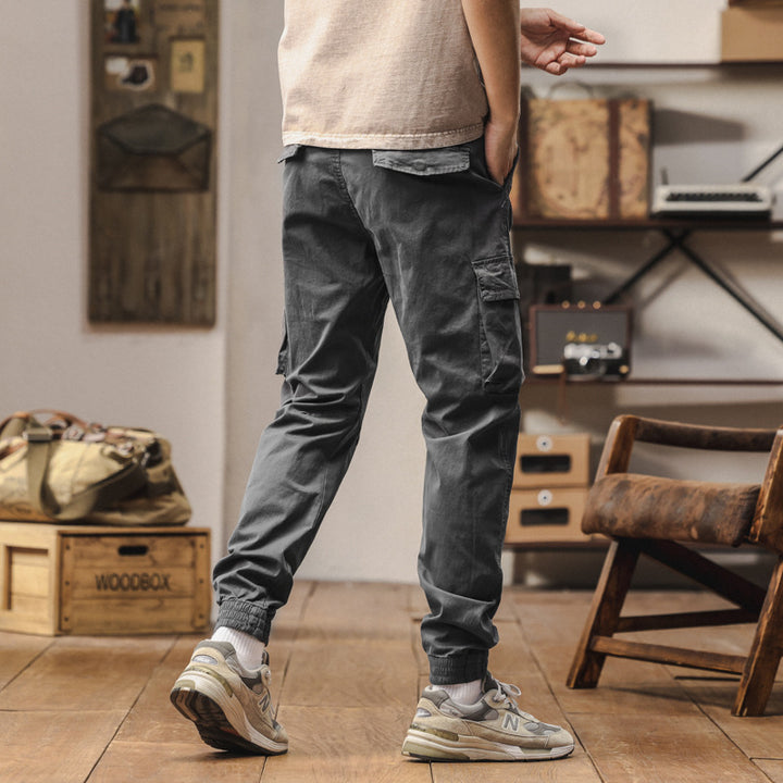Herren Carpenter-Style Cargohose mit Zip-Knöchel, verstärkten Kniepaneelen und multifunktionalen Taschen Echo Archiv