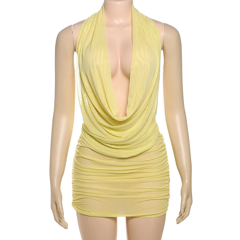 Damen trendiges Wickelkleid Echo Archiv