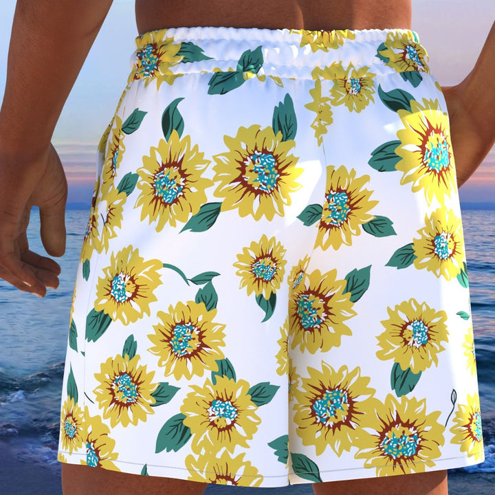 Herren Badeshorts mit modernem Streifen-Design und elastischem Bund Echo Archiv