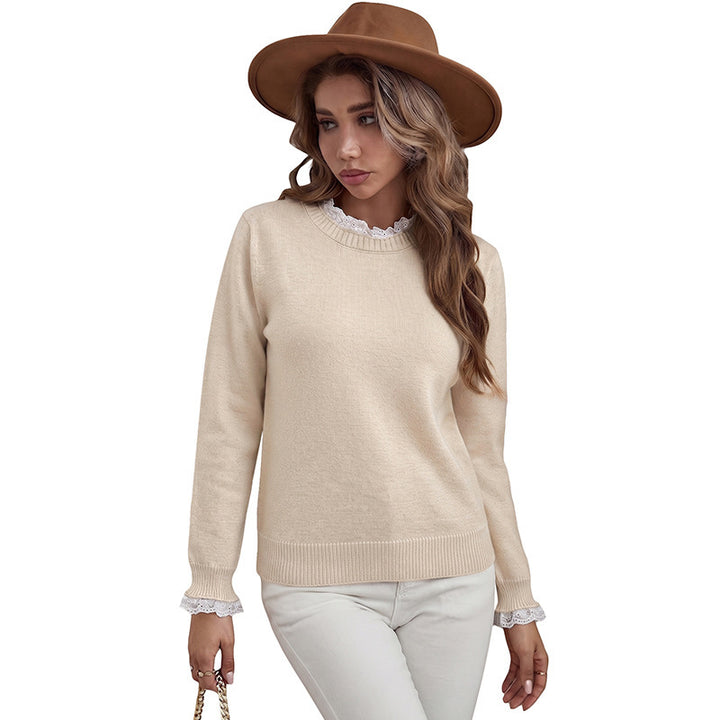 Damen Eleganter Pullover mit Spitzendetails Echo Archiv