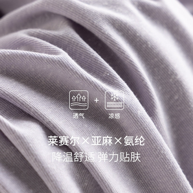 Damen Langärmeliges Henley-Shirt aus feinem Jersey mit dekorativer Knopfleiste Echo Archiv