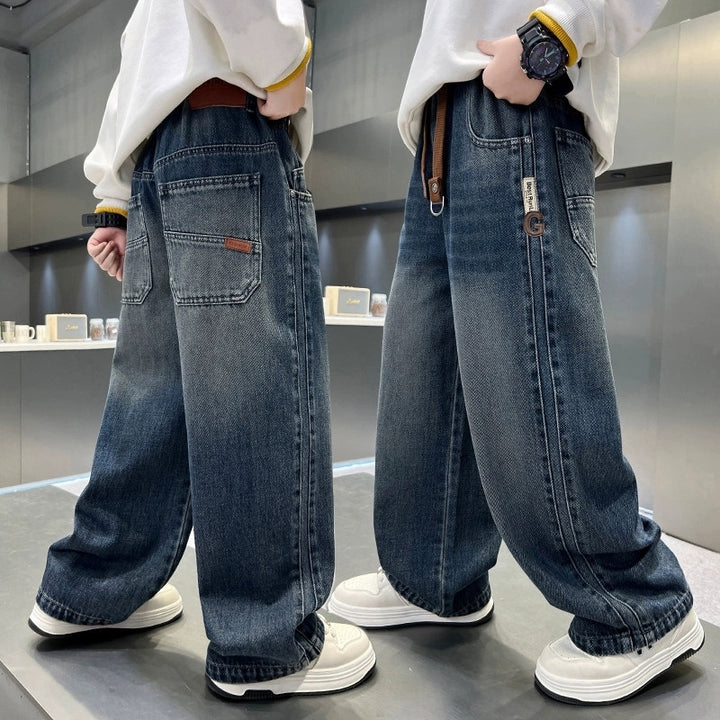 Herren weite Denim-Hose Echo Archiv