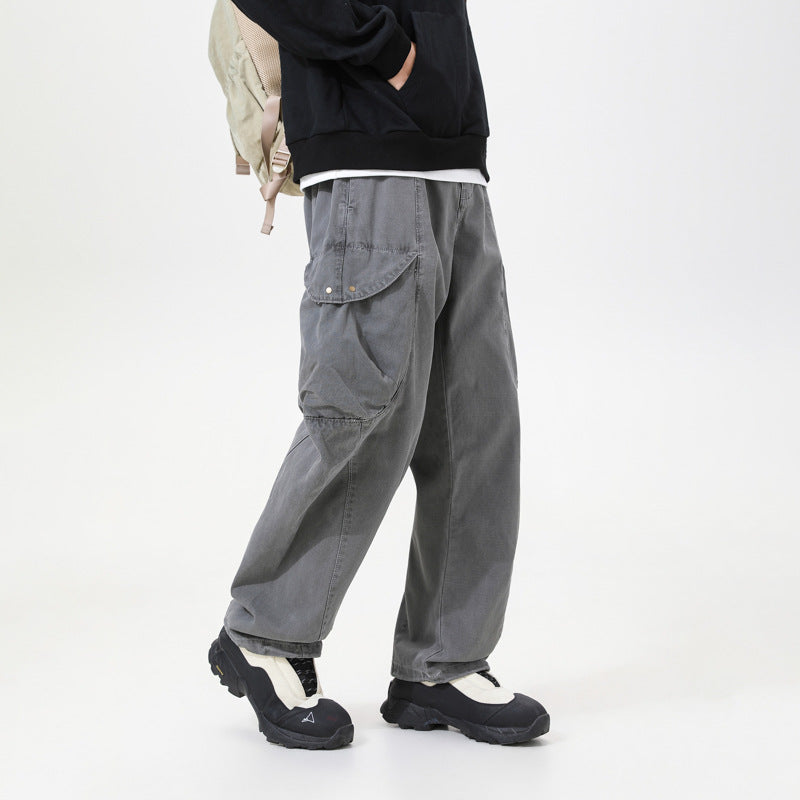 Herren Cargo-Hose im Utility-Look mit elastischem Bund und Knieabnähern Echo Archiv