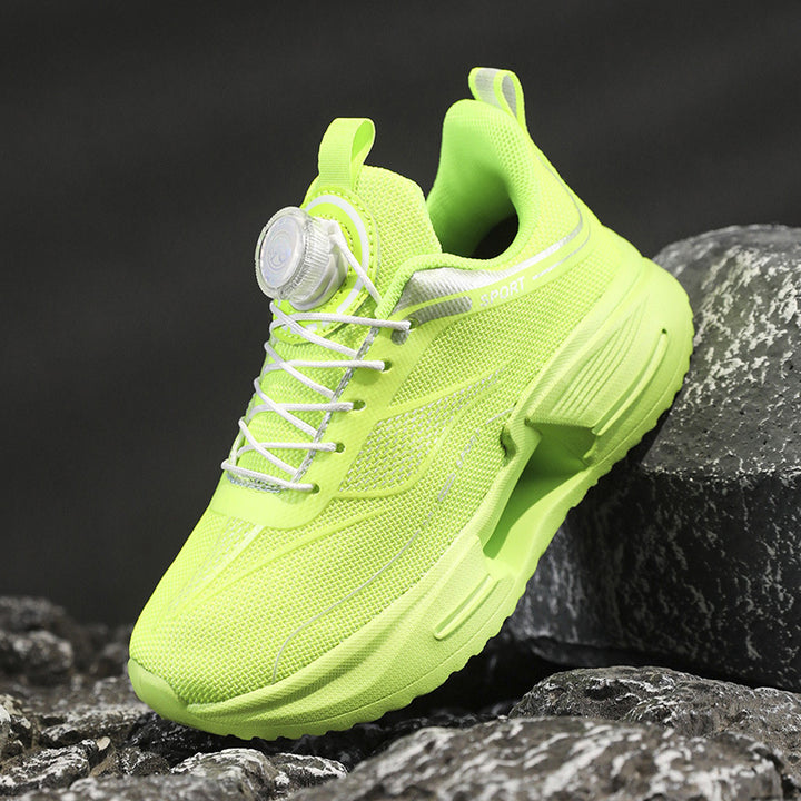 Damen Sportliche Mesh-Laufsneaker mit Drehverschluss und gedämpfter Plateausohle – Lioré
