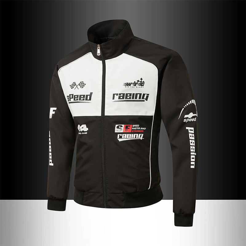 Herren Rennsport-Trackjacke im Retro-Motorsport-Stil Echo Archiv