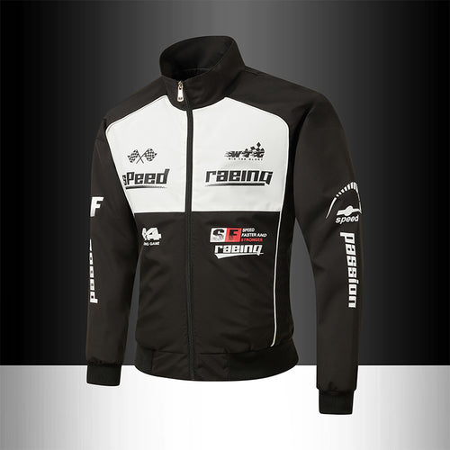 Herren Rennsport-Trackjacke im Retro-Motorsport-Stil Echo Archiv