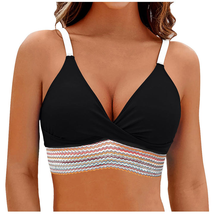 Damen Wickel-Bikini-Oberteil mit modischem Muster Echo Archiv