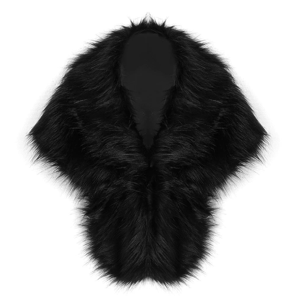 Damen elegante Kunstpelz-Schulterstola im Capelet‑Schnitt Echo Archiv