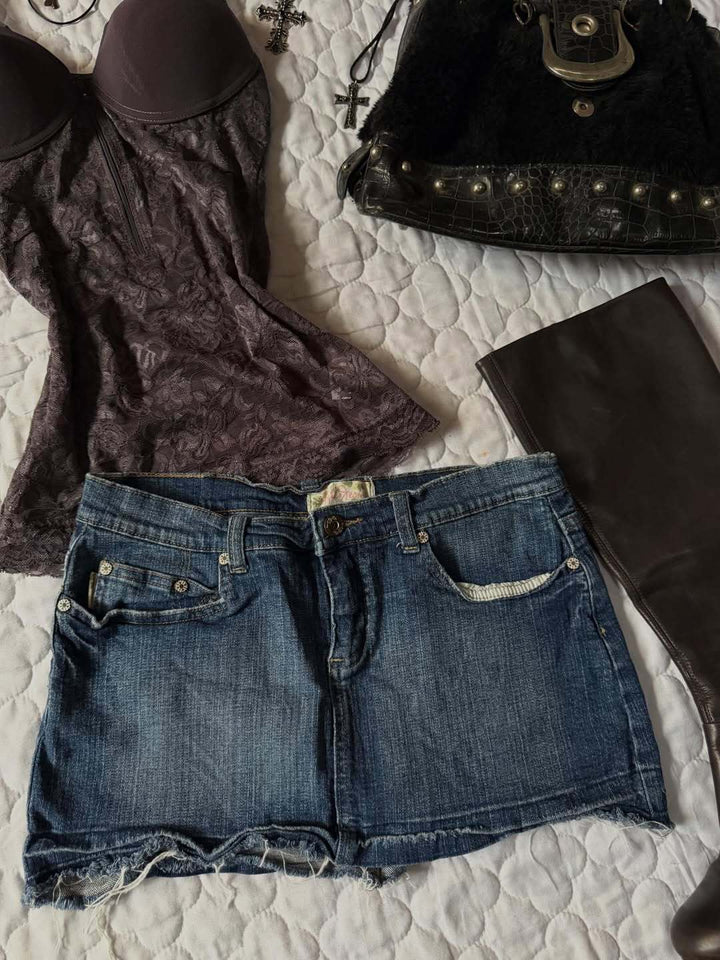 Damen Jeans-Shorts im Vintage-Stil Echo Archiv
