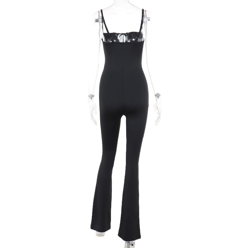Damen Figurbetonter Jumpsuit mit raffinierter Schnürung Echo Archiv