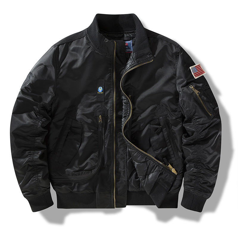 Herren Bomberjacke mit technischen Details und praktischen Taschen Echoarchiv