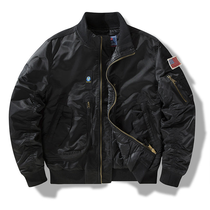 Herren Bomberjacke mit technischen Details und praktischen Taschen Echoarchiv