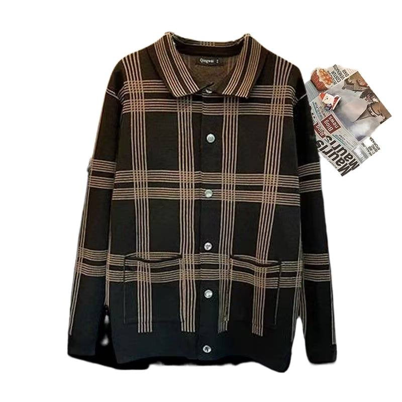 Damen Karierte Hemdjacke mit praktischen Taschen und eleganter Knopfleiste Echoarchiv