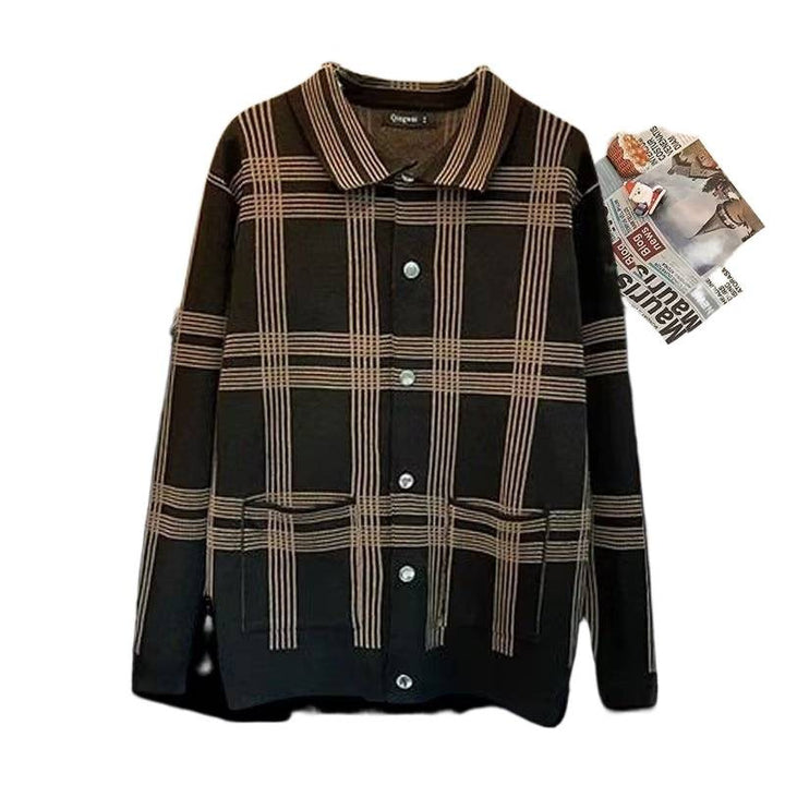 Damen Karierte Hemdjacke mit praktischen Taschen und eleganter Knopfleiste Echoarchiv