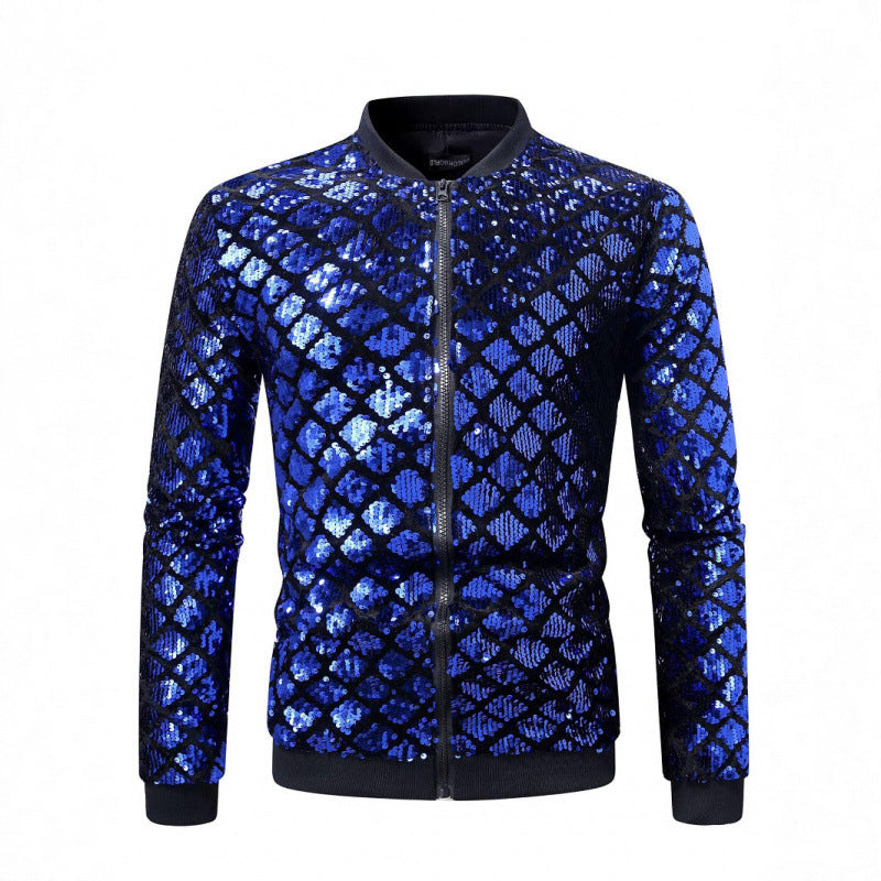 Herren Funkelnde Paillettenjacke Echoarchiv