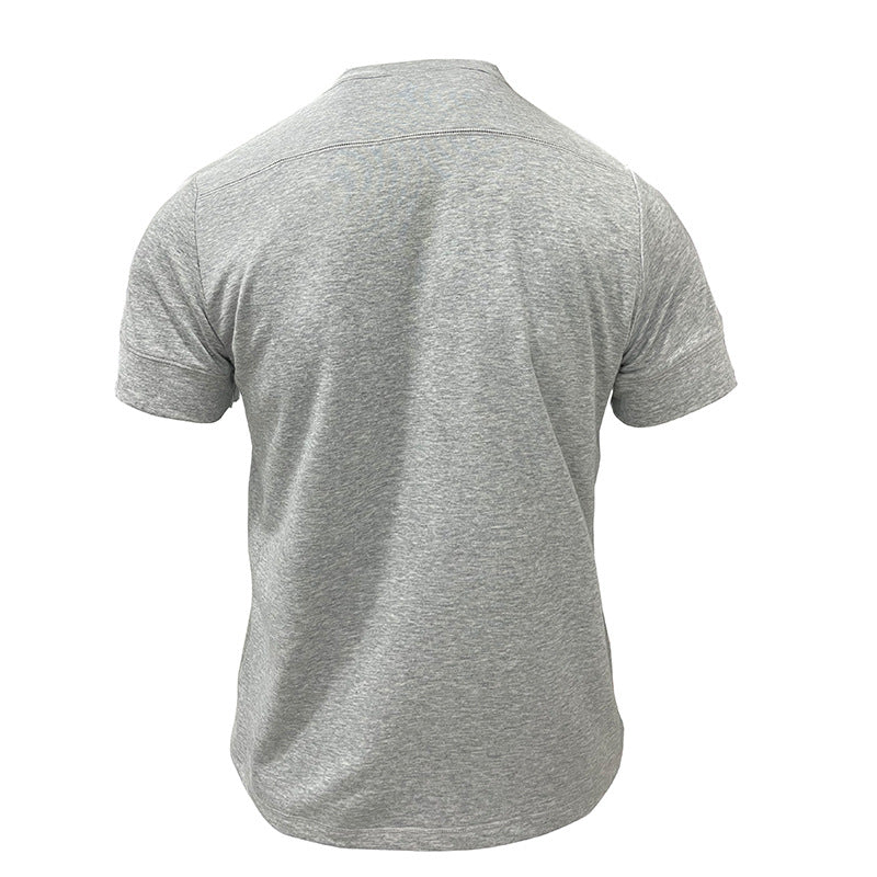 Herren Polohemd mit modernem Knopfdesign Echoarchiv