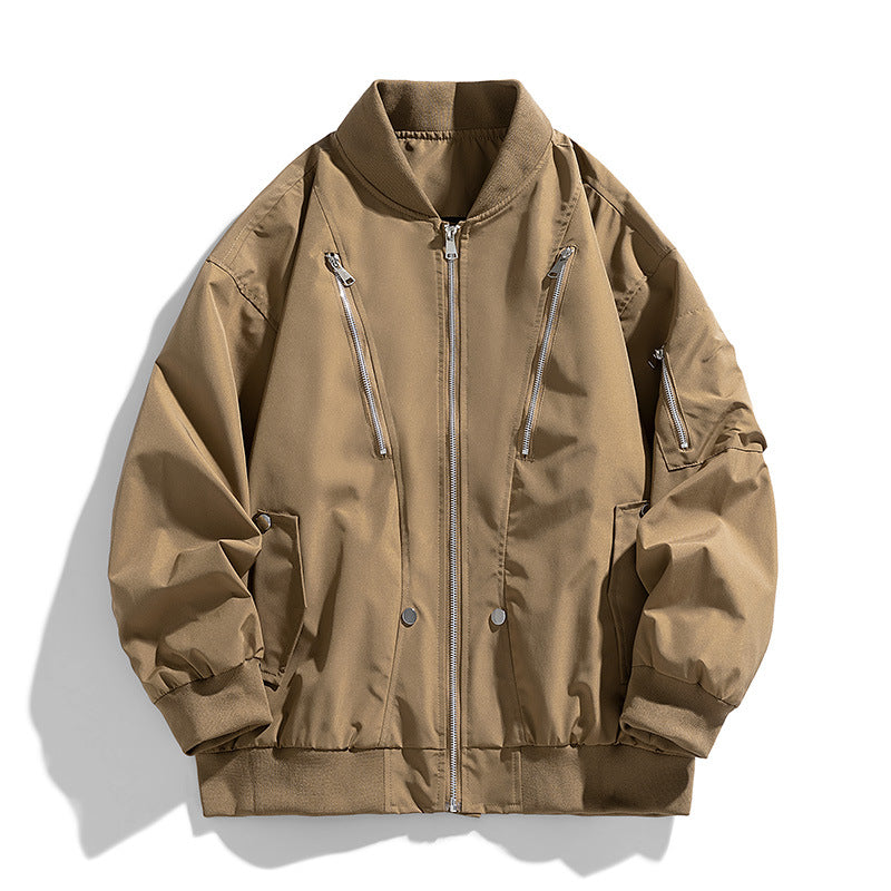 Damen Modische Bomberjacke mit praktischen Reißverschlusstaschen Echo Archiv