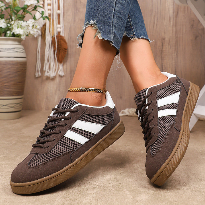Damen Atmungsaktive Retro-Sneaker aus Mesh mit gepolstertem Einstieg Echo Archiv