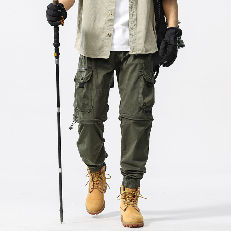 Herren Cargo-Jogginghose im Utility-Stil mit Elastikbund, Kordelzug und Multifachtaschen Echo Archiv
