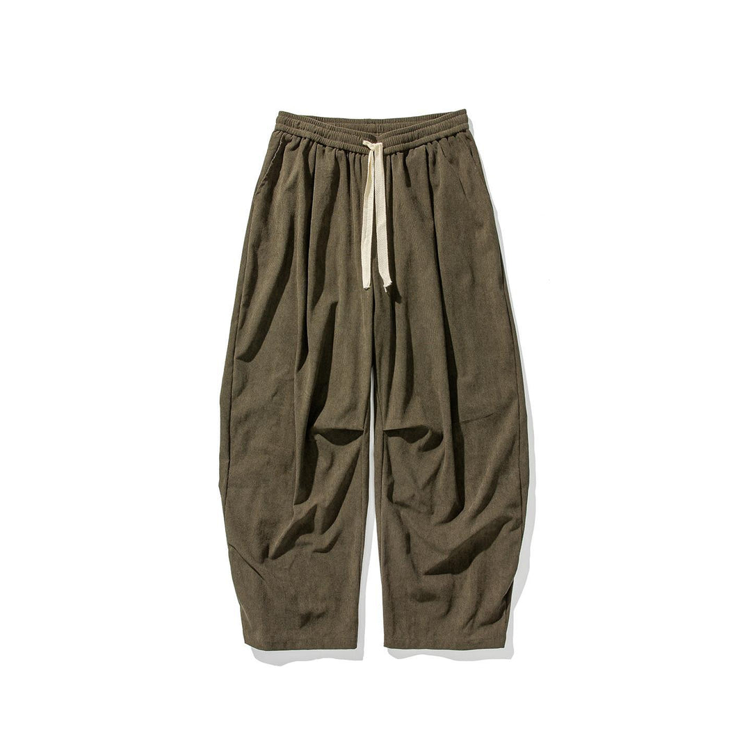 Herren nan weite Cordhose mit Tunnelzug, Bundfalten und relaxed Fit Echo Archiv