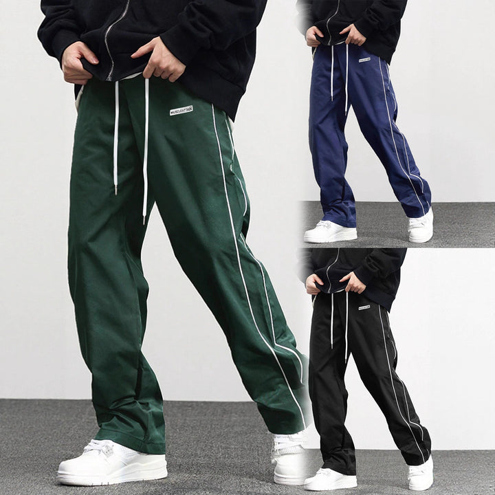 Herren Casual Jogginghose mit elastischem Bund und seitlichen Kontraststreifen Echoarchiv