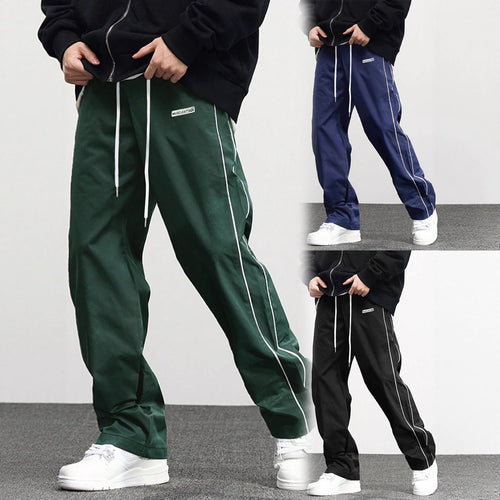 Herren Casual Jogginghose mit elastischem Bund und seitlichen Kontraststreifen Echoarchiv