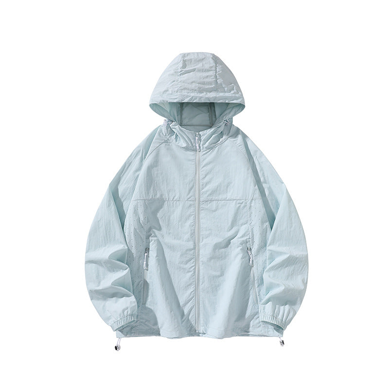 Herren leichte Regenjacke mit praktischen Reißverschlusstaschen Echoarchiv