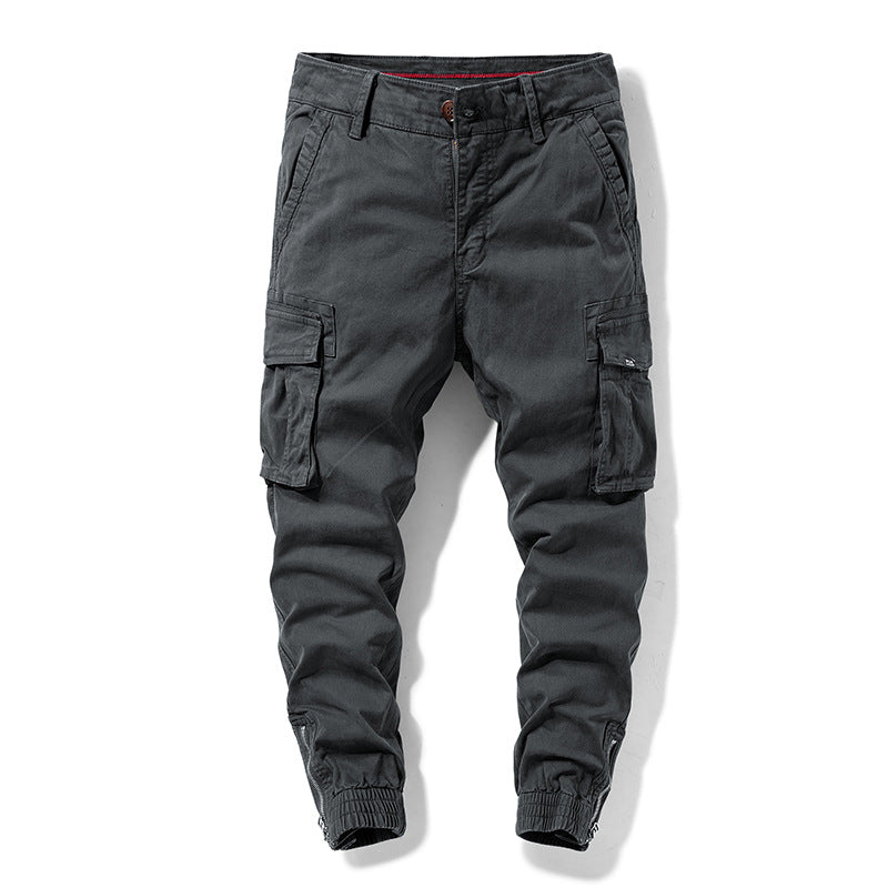 Herren Cargo-Jogginghose mit elastischem Saum, verstärkten Klappentaschen und Canvas‑Optik Echo Archiv