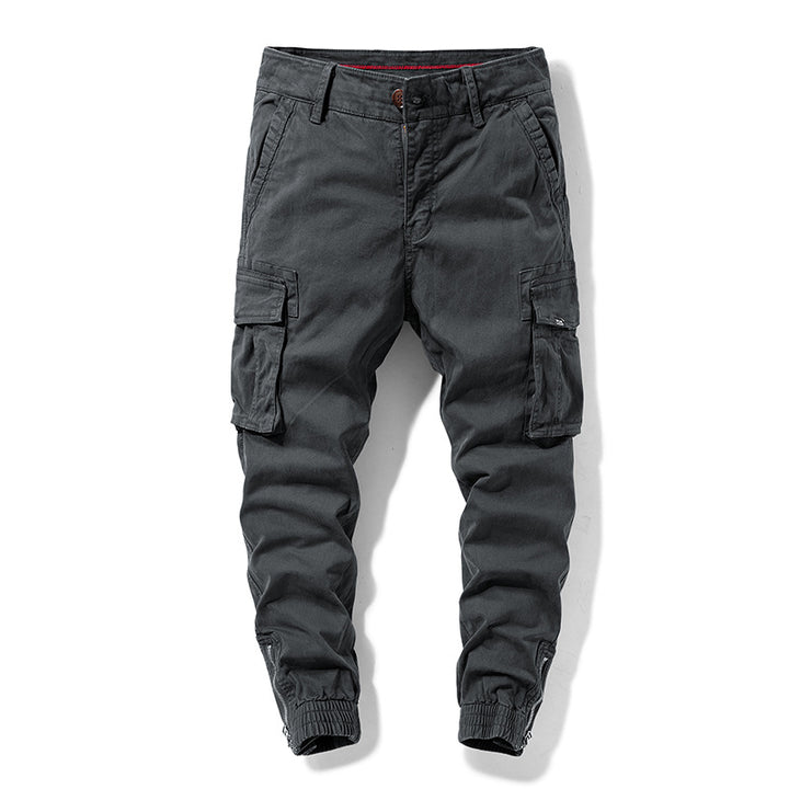 Herren Cargo-Jogginghose mit elastischem Saum, verstärkten Klappentaschen und Canvas‑Optik Echo Archiv