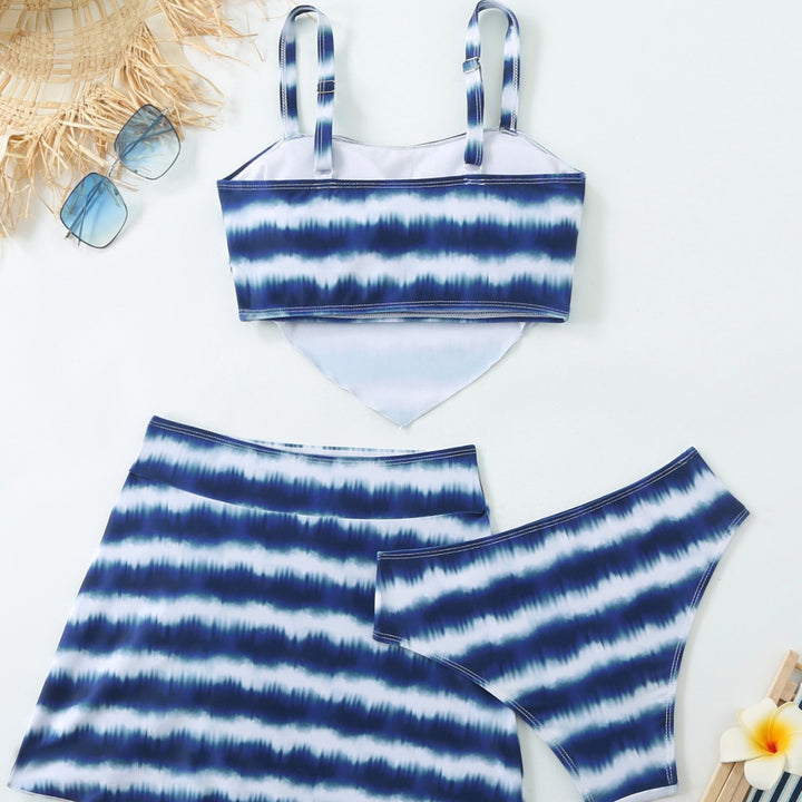 Damen Triangel-Bikini-Set mit asymmetrischem Rock und klassischem Schnitt Echo Archiv