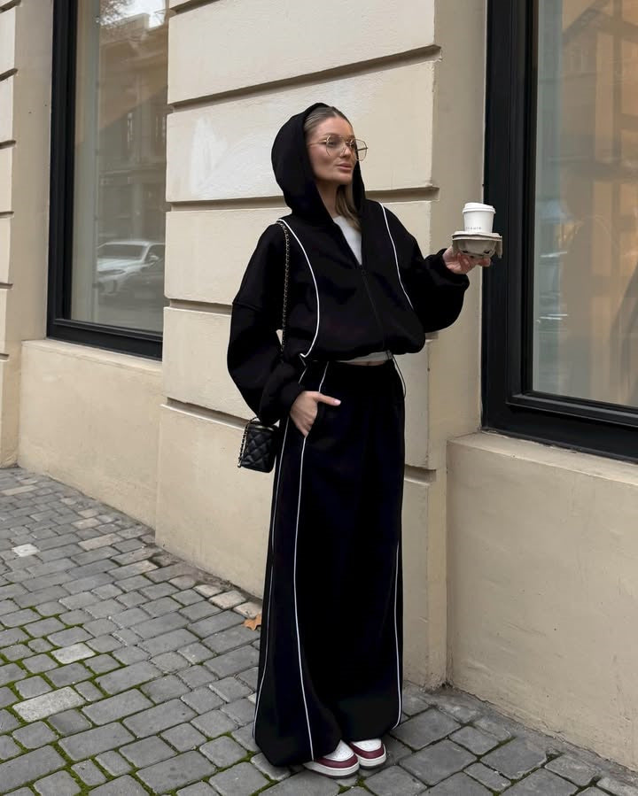 Damen Bequemer Oversized Jogginganzug Echo Archiv