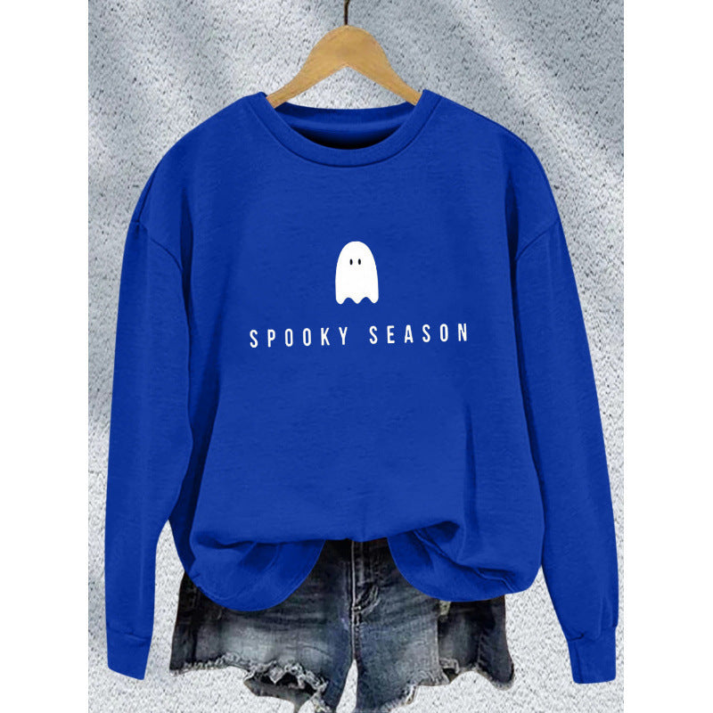 Unisex nan lässiges Halloween Sweatshirt mit Gespenst-Print und Oversize-Schnitt Echo Archiv