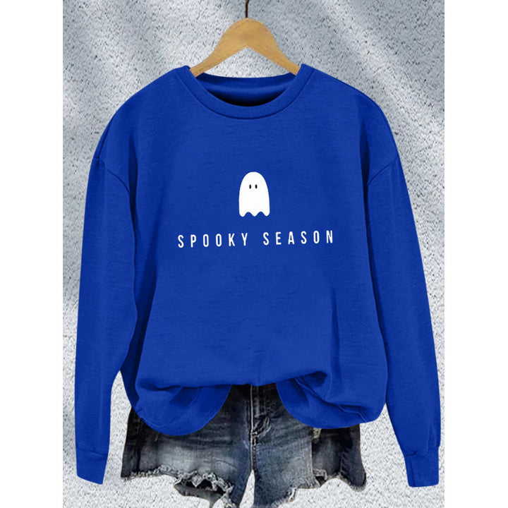 Unisex nan lässiges Halloween Sweatshirt mit Gespenst-Print und Oversize-Schnitt Echo Archiv