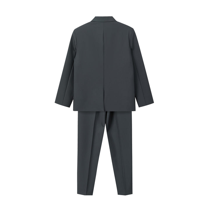 Damen Zweiteiliges Oversize-Blazer- und konisch geschnittene Anzughose-Set Echoarchiv