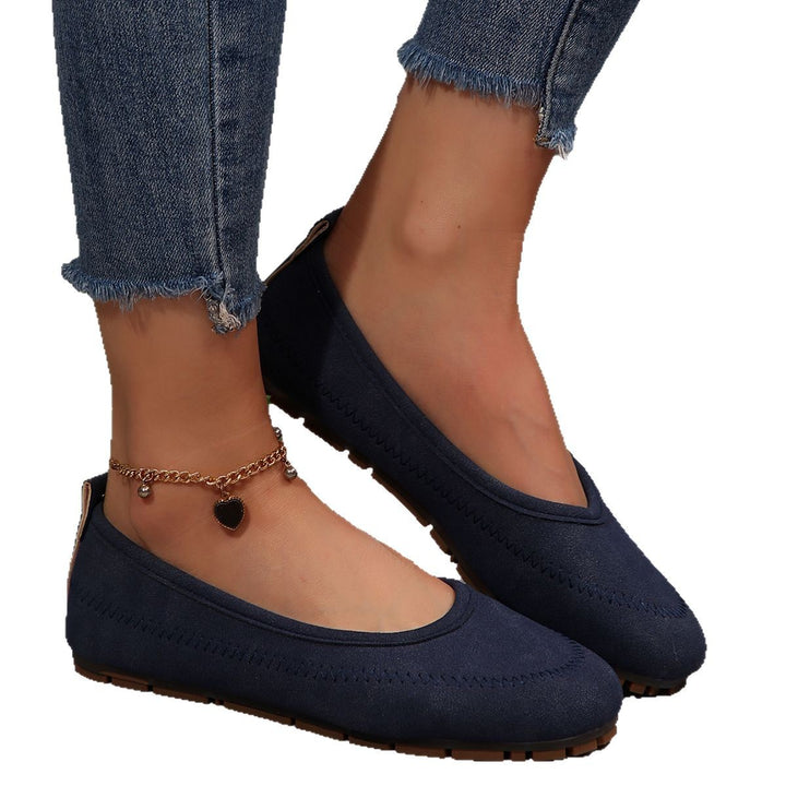 Damen  komfortable Ballerina-Slipper mit gepolstertem Komfortfußbett und rutschfester Profilsohle Echo Archiv