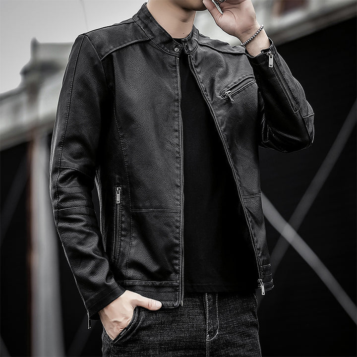 Herren Elegante Kunstlederjacke Echo Archiv