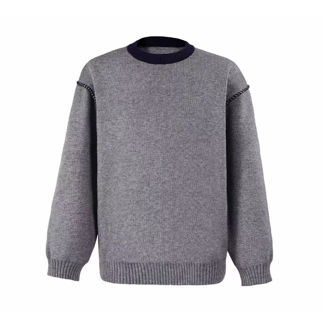 Damen Modischer Grobstrickpullover mit hochgeschlossenen Kragen Echoarchiv