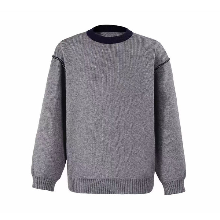 Damen Modischer Grobstrickpullover mit hochgeschlossenen Kragen Echoarchiv