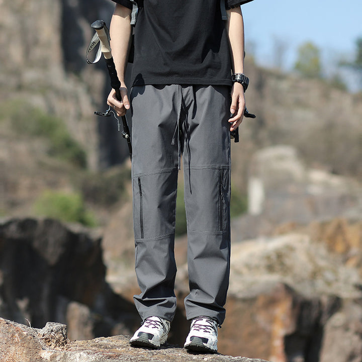 Herren Technische Outdoor- und Wanderhose mit Reißverschlusstaschen und verstellbarer Taille Echo Archiv