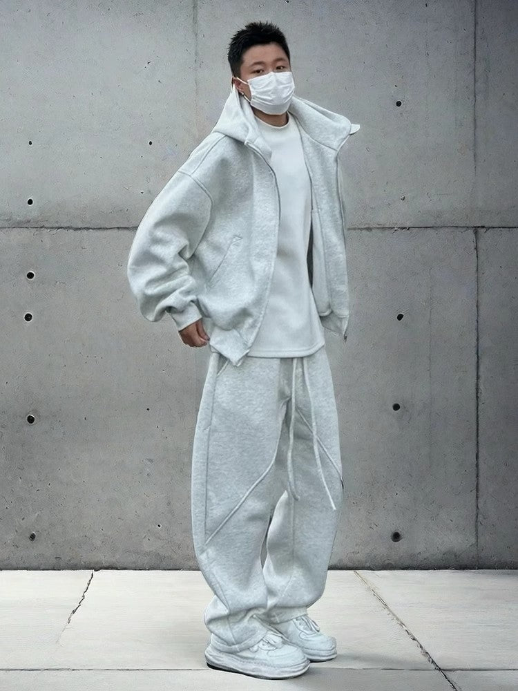 Herren Urbanes Oversized Jacken-Set Echoarchiv