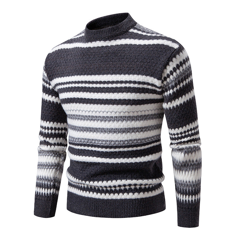 Herren Strickpullover mit strukturiertem Muster Echoarchiv