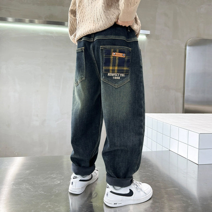Herren baggy Jeans mit kreativen Taschen Echo Archiv
