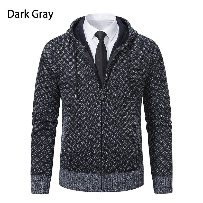 Herren Kapuzenjacke mit strukturiertem Design und eleganten Akzenten Echoarchiv
