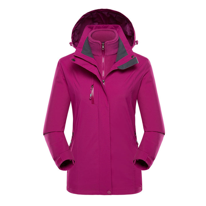 Herren Softshell-Parka mit herausnehmbarer Fleece-Innenjacke und verstellbarer Kapuze Echo Archiv