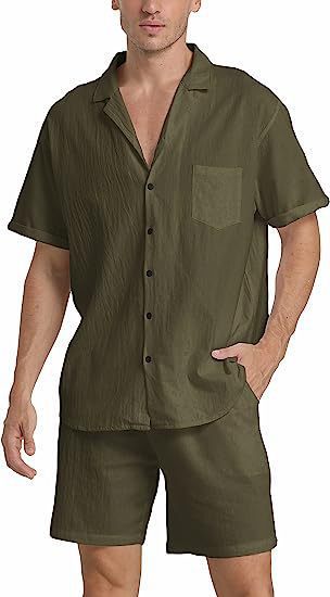 Herren Freizeit-Shorts und Hemd Set Echoarchiv