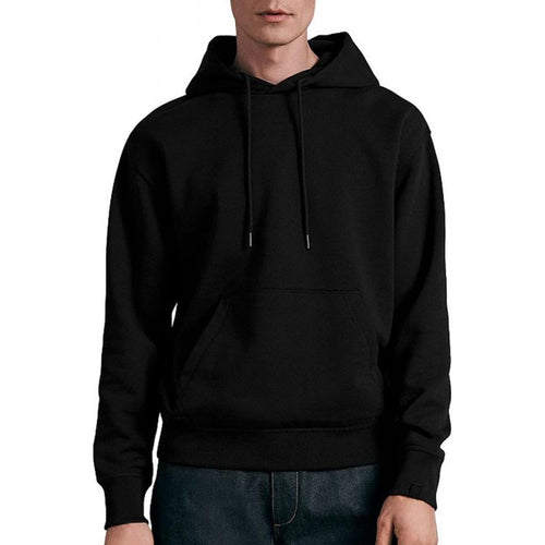 Herren lässiger Kapuzenpullover mit Kängurutasche, Tunnelzug und gerippten Bündchen – Cavarno
