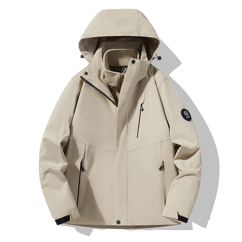 Herren Dreifach kombinierbare Funktionsjacke mit abnehmbarer Steppweste Echoarchiv