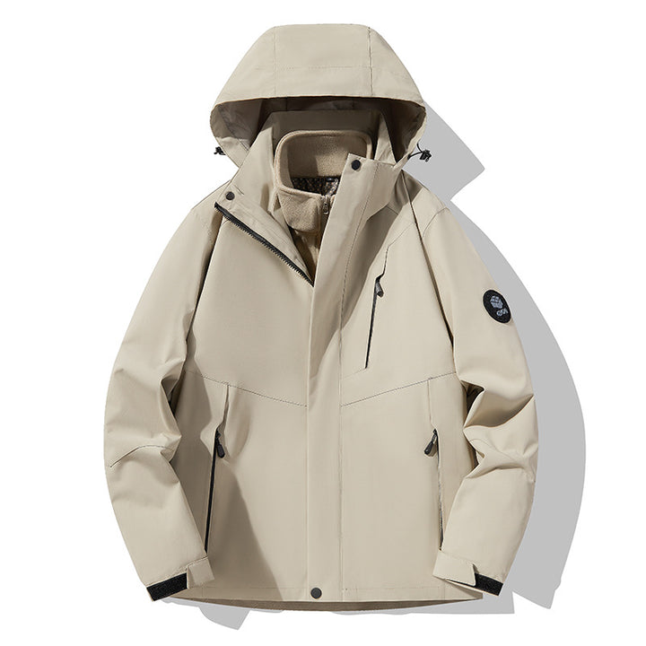 Herren Dreifach kombinierbare Funktionsjacke mit abnehmbarer Steppweste Echoarchiv