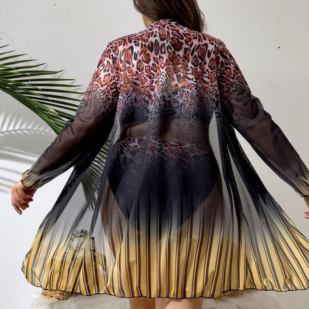 Damen Strandensemble mit Leopardmuster Echo Archiv