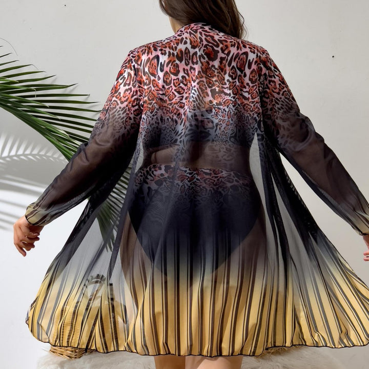 Damen Strandensemble mit Leopardmuster Echo Archiv
